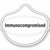 免疫不全ビニールのシール シール (正面)