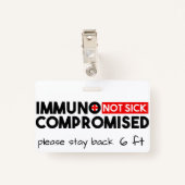 免疫不全病認識度 バッジ (裏面クリップ)
