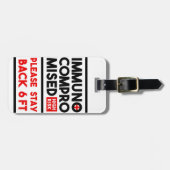 免疫不全高リスク移動度Aideラベル ラゲッジタグ (正面横)