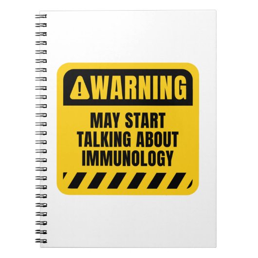 免疫学について話し始めるかもしれない ノートブック (正面)