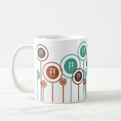 免疫学のデイジー コーヒーマグカップ (左)