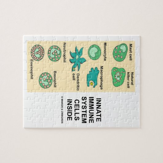 免疫学の中の生得の免疫組織の細胞 ジグソーパズル (横)