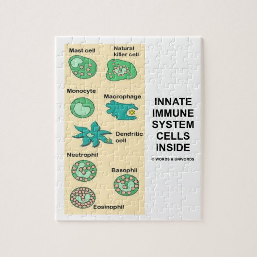 免疫学の中の生得の免疫組織の細胞 ジグソーパズル (縦)