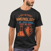 免疫学の名言、免疫学の科学者5 Tシャツ (正面)