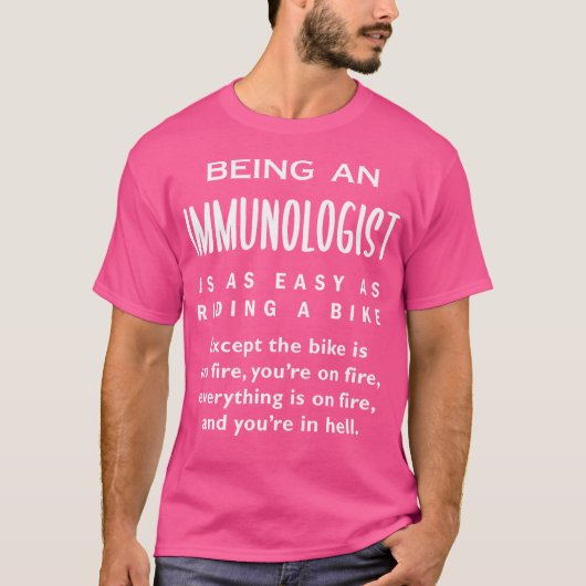 免疫学者は簡単 – アレルギー医師ユーモアFunn Tシャツ (正面)