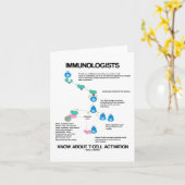 免疫学者はT細胞活性化について知っている カード (黄色い花)