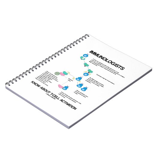 免疫学者はT細胞活性化について知っている ノートブック (左側)