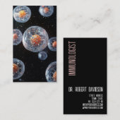 免疫学者アレルギー医モダン医はっきりした 名刺 (正面/裏面)