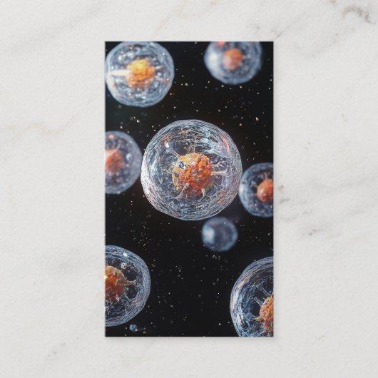 免疫学者アレルギー医モダン医はっきりした 名刺 (正面)