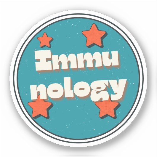 免疫学 シール (正面)