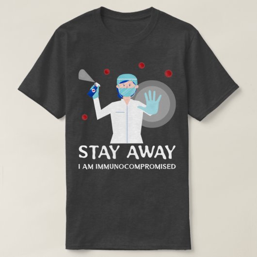 免疫損遠くになわれ Tシャツ (デザイン正面)