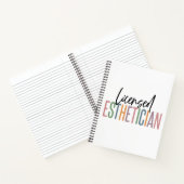 免許エステティシャン美容師美容師 ノートブック (内部)