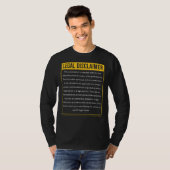 免責事項弁護士弁護士法 Tシャツ (正面フル)