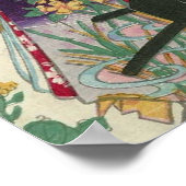 兎の歌舞伎役者,芳藤うさぎの役者,吉藤,浮世絵 ポスター (角)