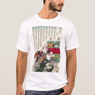 兎の歌舞伎役者,芳藤うさぎの役者,吉藤,浮世絵 Tシャツ