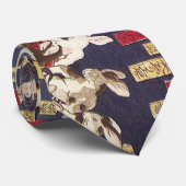 兎の相撲,芳藤相撲うさぎ,吉藤,浮世絵 ネクタイ (ロール)