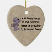 児童なしの小犬 セラミックオーナメント (右)