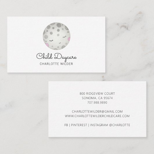 児童保育名刺 名刺 (正面/裏面)