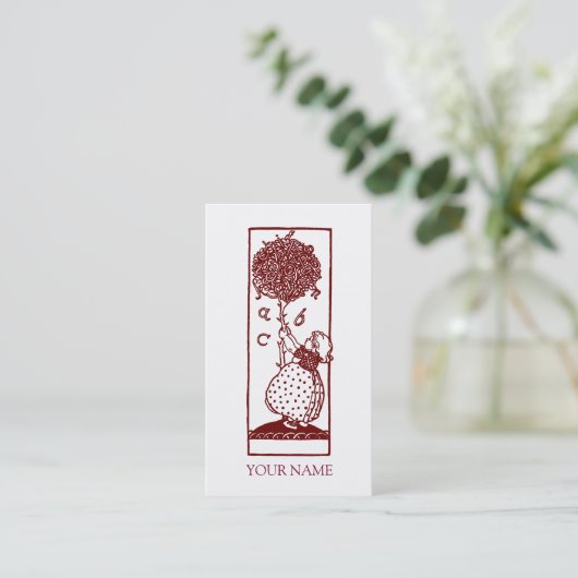 児童図書館員 名刺 (スタンド正面)