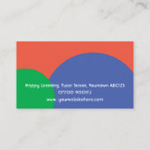 児童家庭教師スペシャルニーズ先生教育 名刺 (裏面)