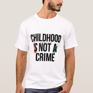 児童期は犯罪ではない - 人権意識 Tシャツ