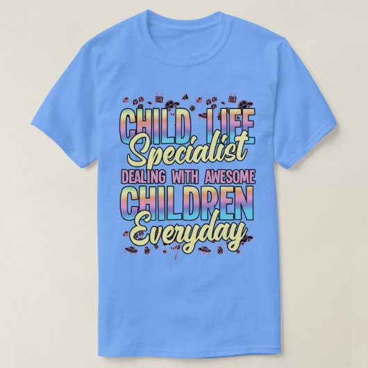 児童生活専門医素晴らし師 Tシャツ (デザイン正面)