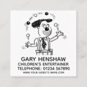 児童芸能人又はジャグラー  スクエア名刺 (正面)