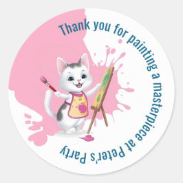 児童芸術パーティー絵を描キッズパーティー ラウンドシール