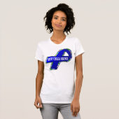 児童虐待のリボン Tシャツ (正面フル)