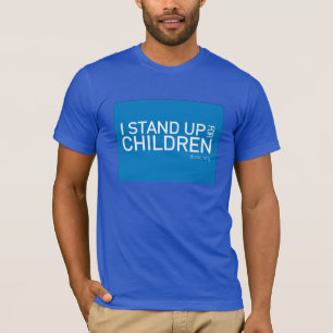 児童虐待の認識度月のTシャツ Tシャツ