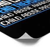 児童虐待サバイバー児童虐待防止月 ポスター (角)