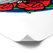 児童虐待バイクもしくは自転車に乗る人翼 ポスター (角)