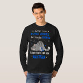 児童虐待士私は児童虐待に苦しむ Tシャツ (正面フル)