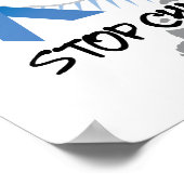 児童虐待手印刷 ポスター (角)