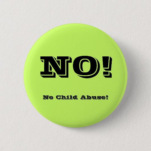 児童虐待無し! 缶バッジ (正面)