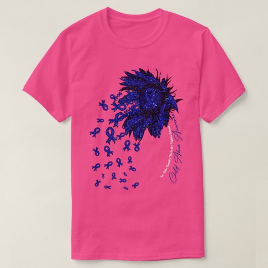 児童虐待認識度ヒマワリ誰も戦わない Tシャツ (デザイン正面)