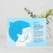 児童虐待防止カード 招待状 (スタンド正面)