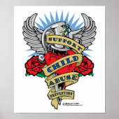 児童虐待防止ダガー ポスター (正面)