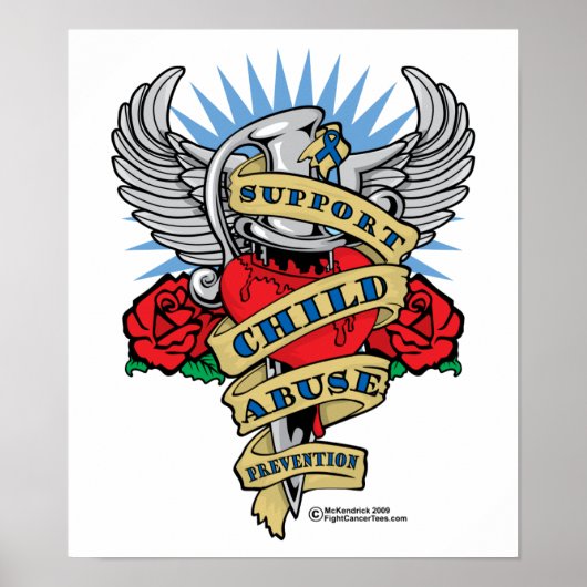 児童虐待防止ダガー ポスター (正面)