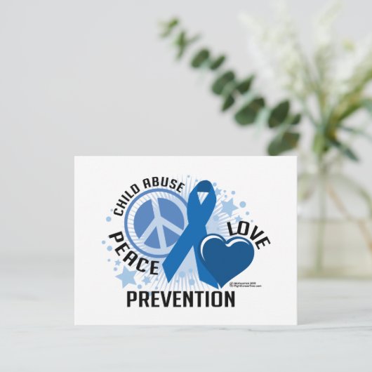 児童虐待PLC ポストカード (スタンド正面)