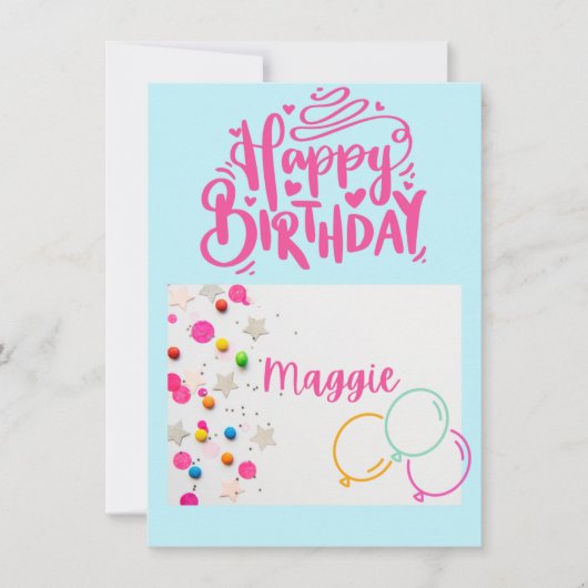 児童誕生日カード (正面)