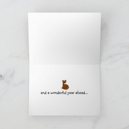 児童誕生日ベア カード (内部)