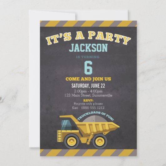 児童誕生日招待状(建築) 招待状 (正面)