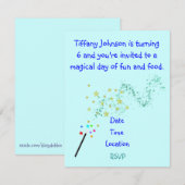 児童誕生日招待状 招待状 (正面/裏面)