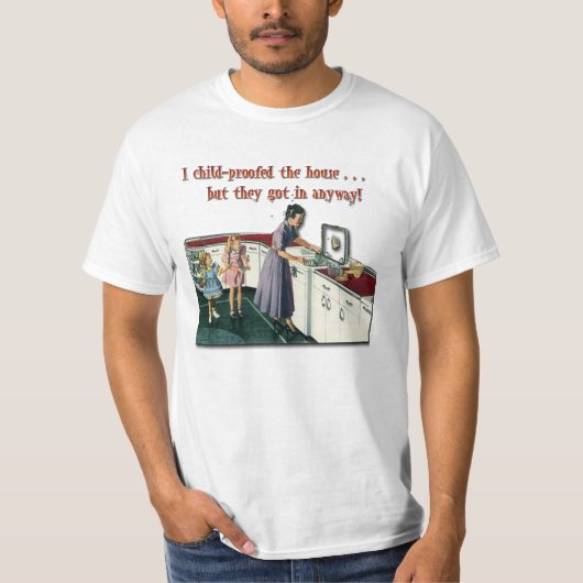 児童防止の家 Tシャツ (正面)