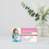 児童ID写真鑑別救急アレルギーBa 名刺 (スタンド正面)