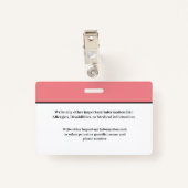 児童ID身分証明書の学生学校 バッジ (裏面クリップ)