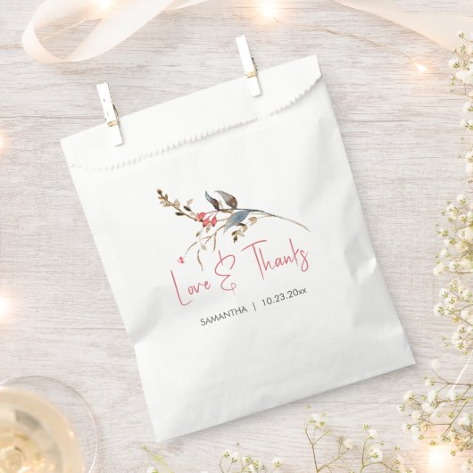 党派の好意バッグ素朴ブライダルシャワー フェイバーバッグ (クリップ留めされた状態)