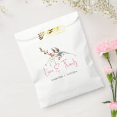 党派の好意バッグ素朴ブライダルシャワー フェイバーバッグ (封をした状態)