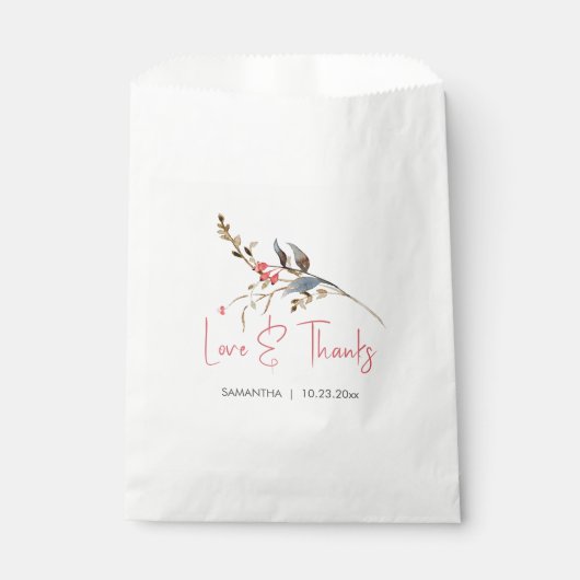 党派の好意バッグ素朴ブライダルシャワー フェイバーバッグ (正面)